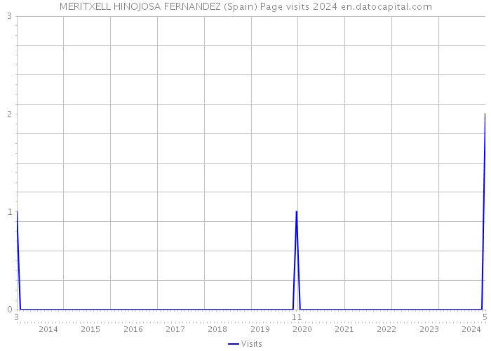 MERITXELL HINOJOSA FERNANDEZ (Spain) Page visits 2024 