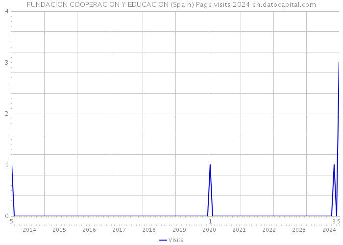 FUNDACION COOPERACION Y EDUCACION (Spain) Page visits 2024 