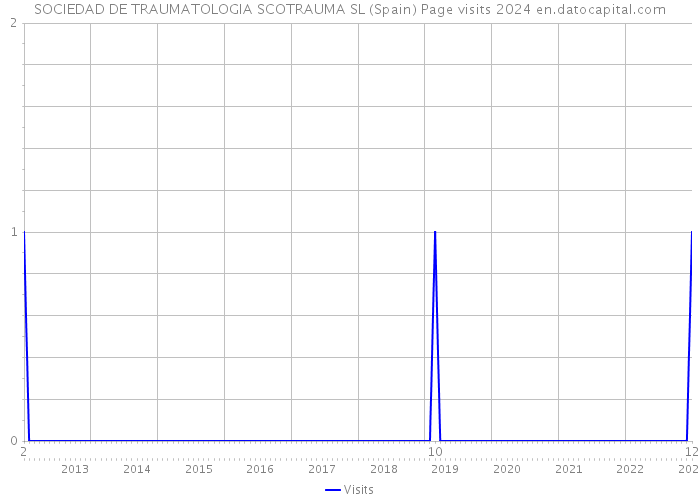 SOCIEDAD DE TRAUMATOLOGIA SCOTRAUMA SL (Spain) Page visits 2024 