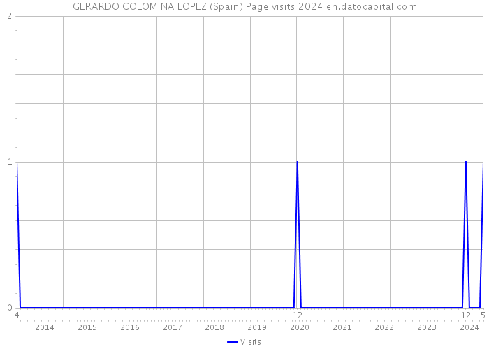 GERARDO COLOMINA LOPEZ (Spain) Page visits 2024 
