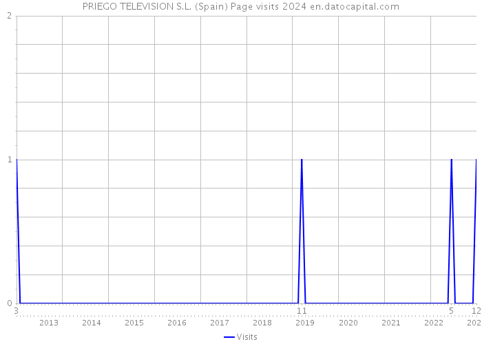 PRIEGO TELEVISION S.L. (Spain) Page visits 2024 