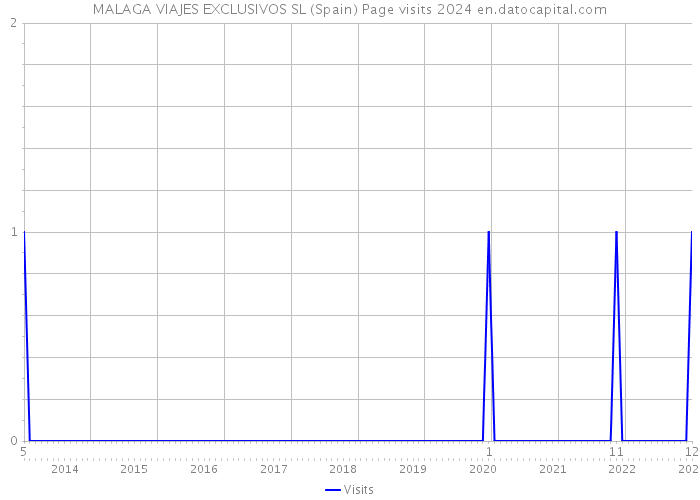 MALAGA VIAJES EXCLUSIVOS SL (Spain) Page visits 2024 