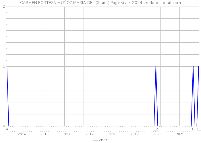 CARMEN FORTEZA MUÑOZ MARIA DEL (Spain) Page visits 2024 