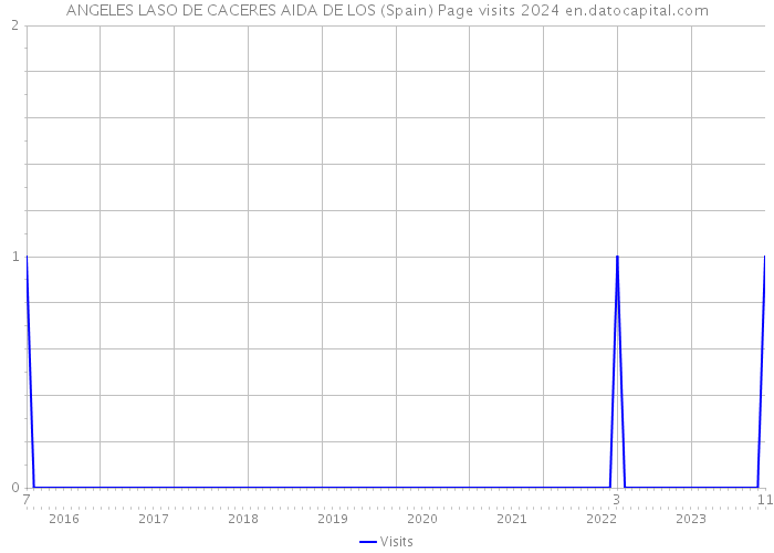 ANGELES LASO DE CACERES AIDA DE LOS (Spain) Page visits 2024 