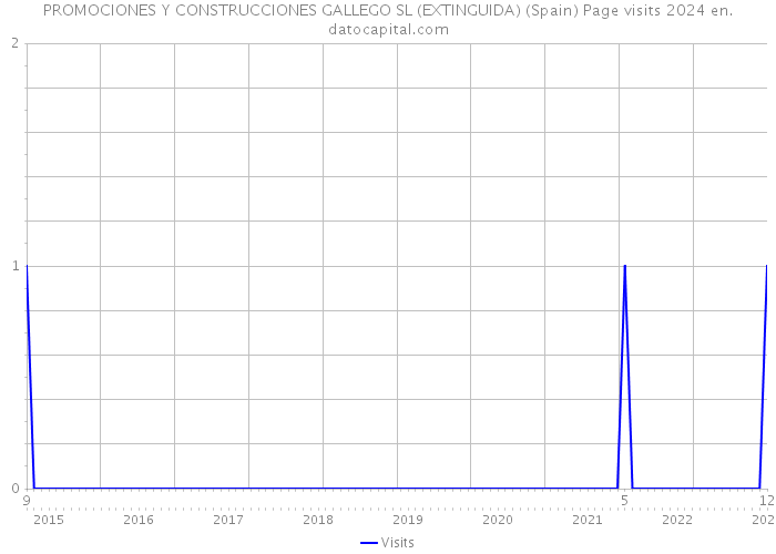 PROMOCIONES Y CONSTRUCCIONES GALLEGO SL (EXTINGUIDA) (Spain) Page visits 2024 