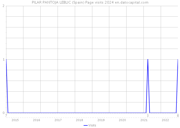 PILAR PANTOJA LEBLIC (Spain) Page visits 2024 