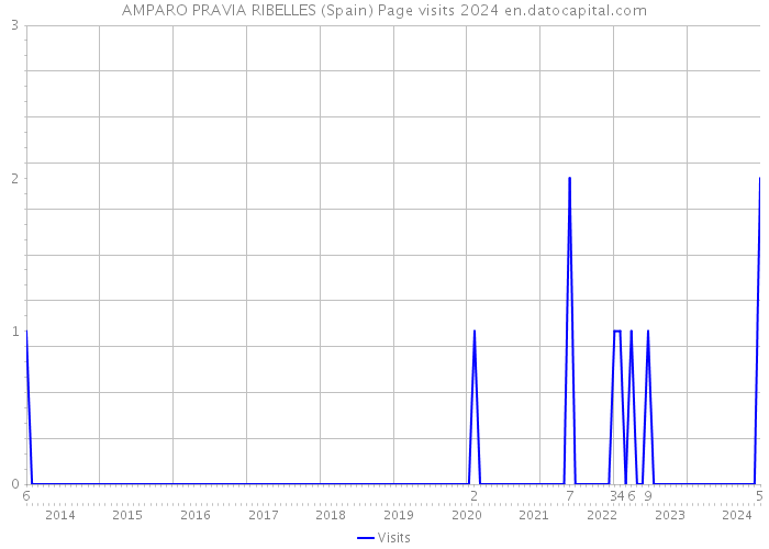 AMPARO PRAVIA RIBELLES (Spain) Page visits 2024 