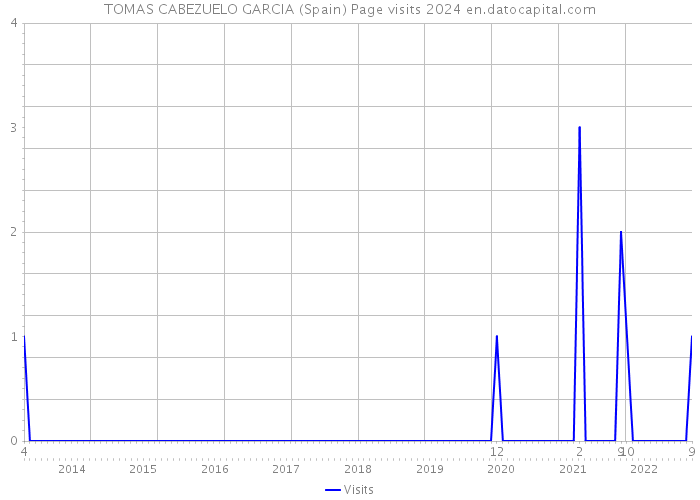 TOMAS CABEZUELO GARCIA (Spain) Page visits 2024 