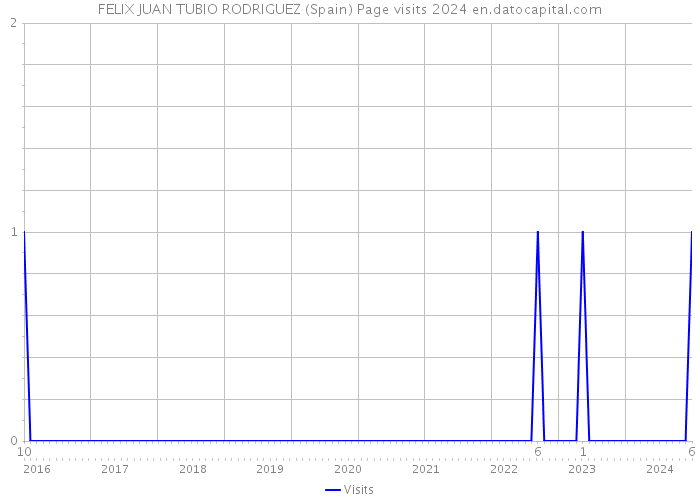 FELIX JUAN TUBIO RODRIGUEZ (Spain) Page visits 2024 