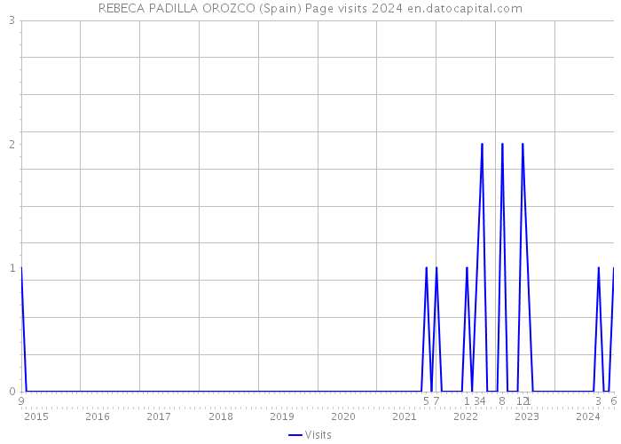 REBECA PADILLA OROZCO (Spain) Page visits 2024 