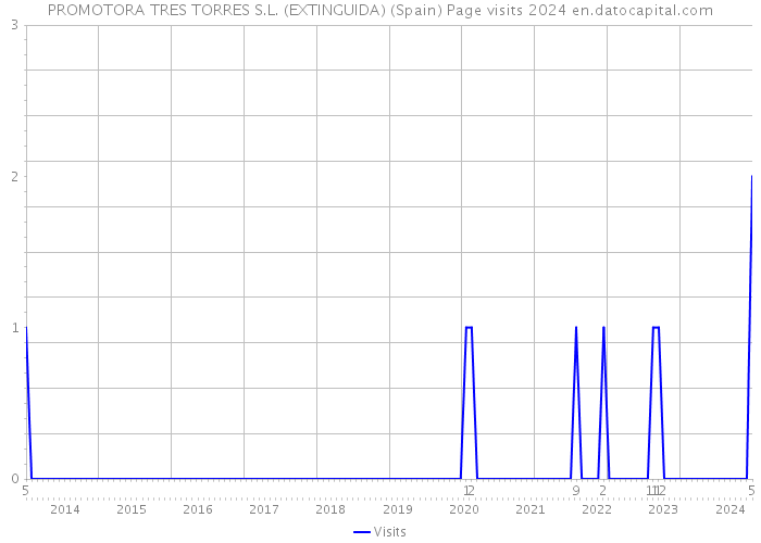 PROMOTORA TRES TORRES S.L. (EXTINGUIDA) (Spain) Page visits 2024 