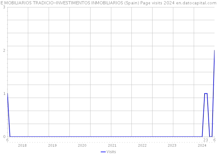 E MOBILIARIOS TRADICIO-INVESTIMENTOS INMOBILIARIOS (Spain) Page visits 2024 