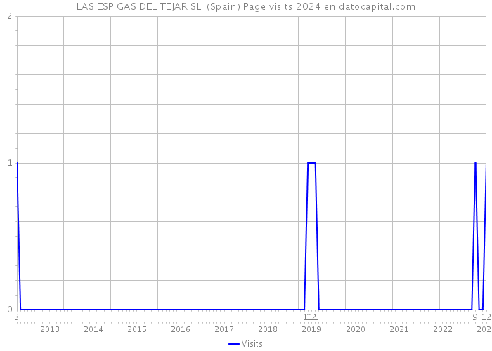 LAS ESPIGAS DEL TEJAR SL. (Spain) Page visits 2024 