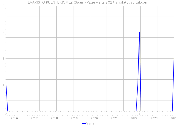 EVARISTO PUENTE GOMEZ (Spain) Page visits 2024 