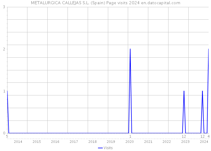 METALURGICA CALLEJAS S.L. (Spain) Page visits 2024 