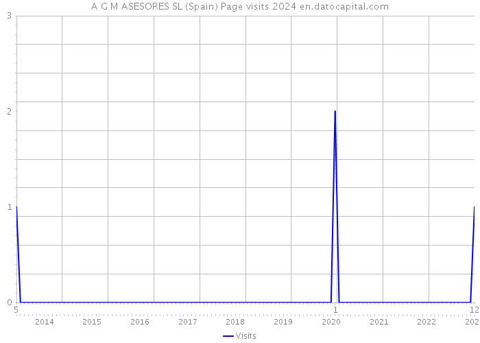 A G M ASESORES SL (Spain) Page visits 2024 
