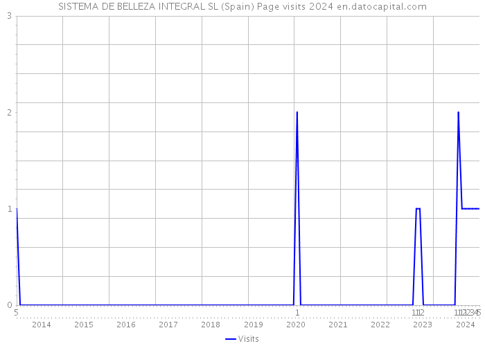 SISTEMA DE BELLEZA INTEGRAL SL (Spain) Page visits 2024 