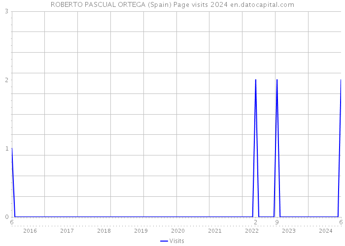 ROBERTO PASCUAL ORTEGA (Spain) Page visits 2024 