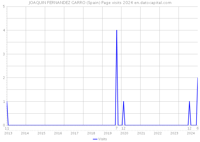 JOAQUIN FERNANDEZ GARRO (Spain) Page visits 2024 