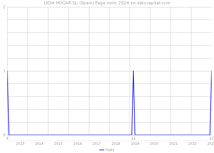 LIDIA HOGAR SL. (Spain) Page visits 2024 