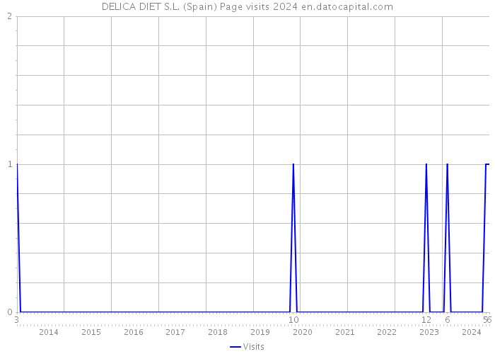 DELICA DIET S.L. (Spain) Page visits 2024 