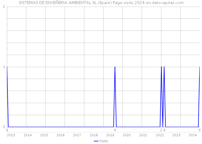 SISTEMAS DE ENXEÑERIA AMBIENTAL SL (Spain) Page visits 2024 