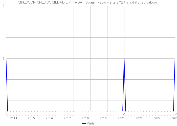 GINESCON CNES SOCIEDAD LIMITADA. (Spain) Page visits 2024 