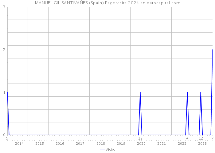 MANUEL GIL SANTIVAÑES (Spain) Page visits 2024 