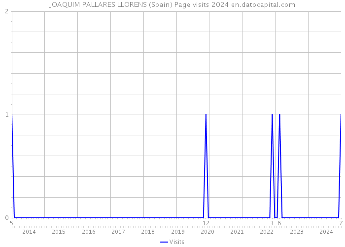 JOAQUIM PALLARES LLORENS (Spain) Page visits 2024 