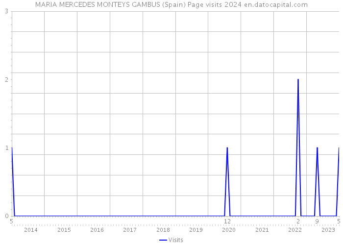 MARIA MERCEDES MONTEYS GAMBUS (Spain) Page visits 2024 