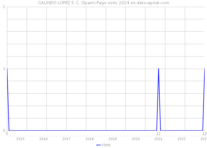 GALINDO LOPEZ S. C. (Spain) Page visits 2024 