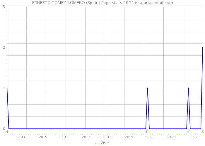 ERNESTO TOMEY ROMERO (Spain) Page visits 2024 