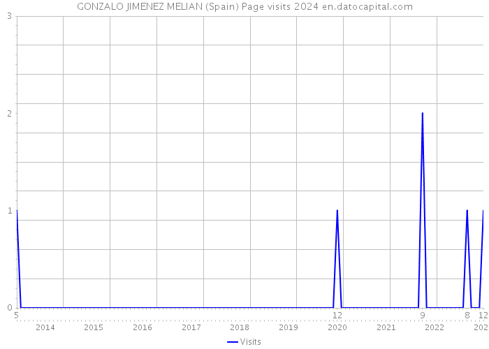GONZALO JIMENEZ MELIAN (Spain) Page visits 2024 
