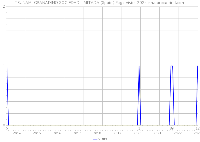 TSUNAMI GRANADINO SOCIEDAD LIMITADA (Spain) Page visits 2024 
