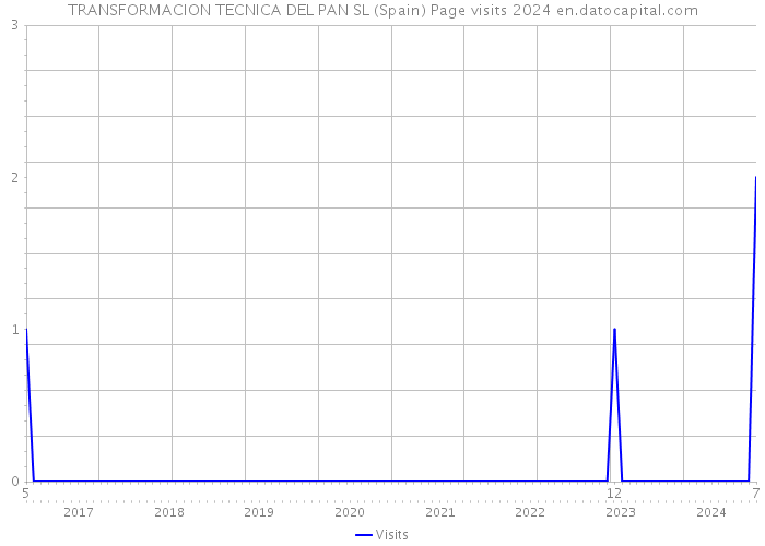 TRANSFORMACION TECNICA DEL PAN SL (Spain) Page visits 2024 