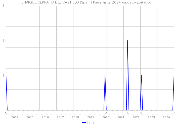 ENRIQUE CERRATO DEL CASTILLO (Spain) Page visits 2024 