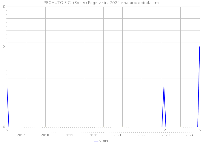 PROAUTO S.C. (Spain) Page visits 2024 