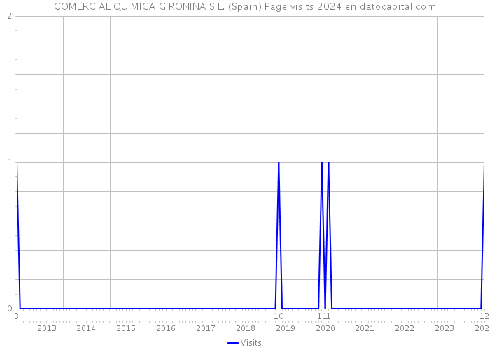 COMERCIAL QUIMICA GIRONINA S.L. (Spain) Page visits 2024 