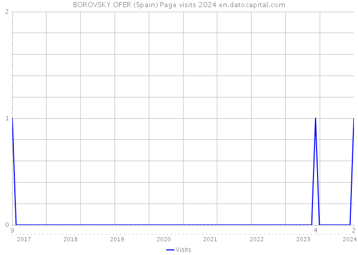 BOROVSKY OFER (Spain) Page visits 2024 