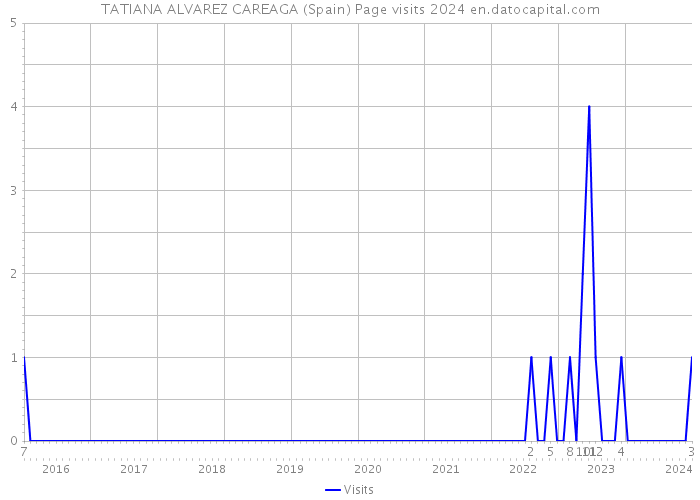 TATIANA ALVAREZ CAREAGA (Spain) Page visits 2024 