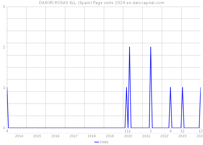 DAIKIRI ROSAS SLL. (Spain) Page visits 2024 