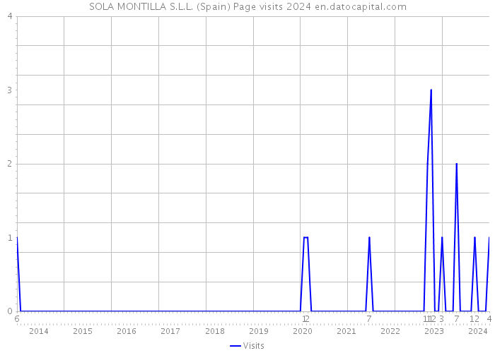 SOLA MONTILLA S.L.L. (Spain) Page visits 2024 
