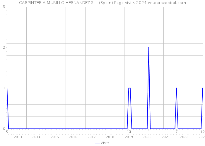 CARPINTERIA MURILLO HERNANDEZ S.L. (Spain) Page visits 2024 