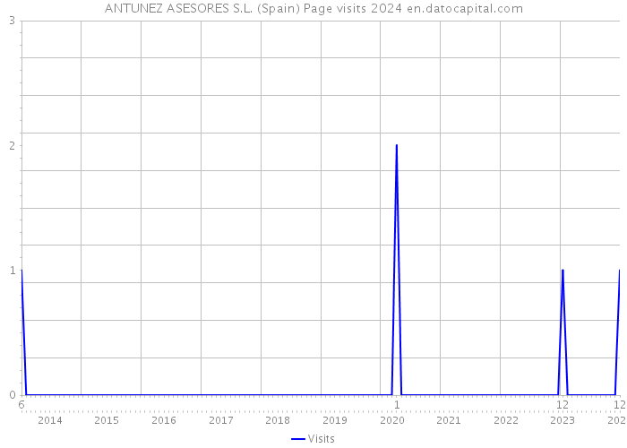 ANTUNEZ ASESORES S.L. (Spain) Page visits 2024 
