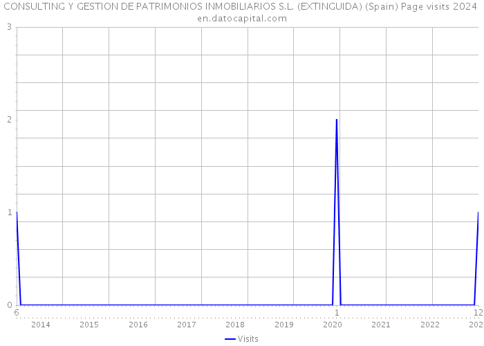 CONSULTING Y GESTION DE PATRIMONIOS INMOBILIARIOS S.L. (EXTINGUIDA) (Spain) Page visits 2024 