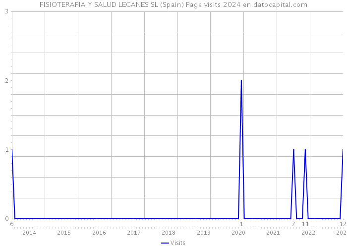 FISIOTERAPIA Y SALUD LEGANES SL (Spain) Page visits 2024 