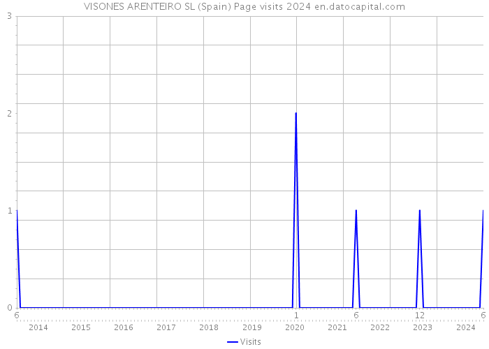 VISONES ARENTEIRO SL (Spain) Page visits 2024 