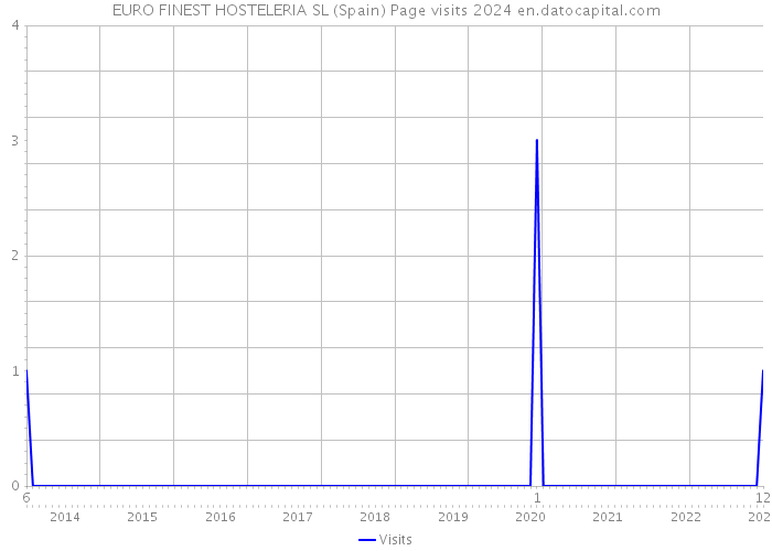 EURO FINEST HOSTELERIA SL (Spain) Page visits 2024 