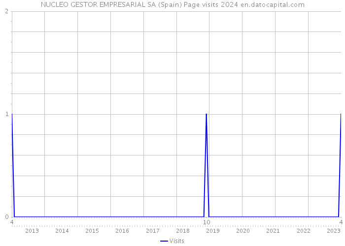 NUCLEO GESTOR EMPRESARIAL SA (Spain) Page visits 2024 