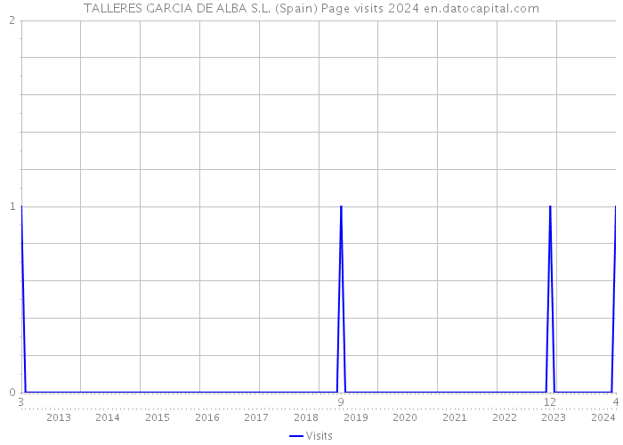 TALLERES GARCIA DE ALBA S.L. (Spain) Page visits 2024 